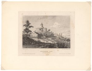 View of Jefferson City from the Missouri River by Unbekannt Unbekannt